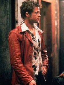 Fight Club Red Leather Jacket
