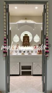 Customized Jain Open Cabinet Mandir