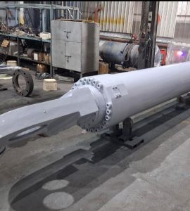 Steel Hydraulic Cylinder, Color : Black for Industrial Applications