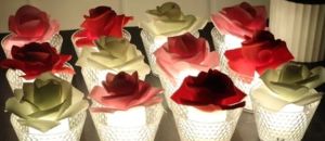 Rose Shaped Decorative Flameless LED Candles (12 PC)