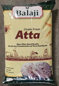 100% Whole Wheat 5 Kg Balaji Brand Chakki Atta for Cooking