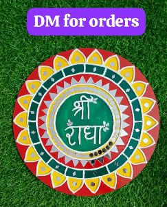 Printed Polished Handmade Lippan Art Wall Hanging, Color : Multicolor