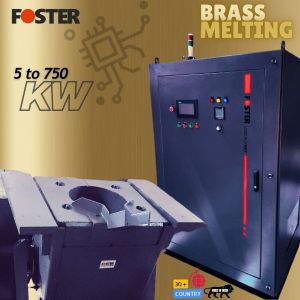 Semi Automatic Electric Induction Brass Melting Furnace