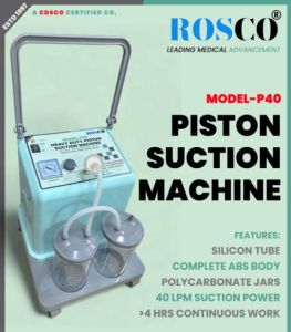 ABS Electric Automatic Piston Suction Machine, Color : Light Green