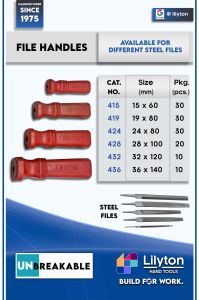 Lilyton Needle File Handle (For Steel Files)