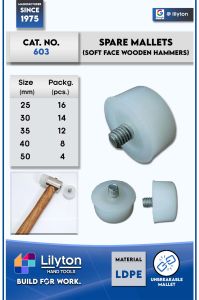 Lilyton Soft Face Hammer Mallets (Wooden Handle)