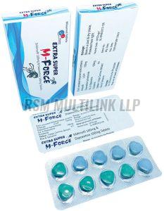 Extra Super P Force Tablets, Color : Blue, Packaging Type : Blister