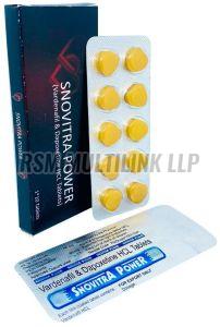 Snovitra Power Tablets, Color : Yellow, Packaging Type : Box