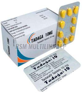 Tadalafil 10mg Tablets, Purity : 100%, Medicine Type : Allopathic