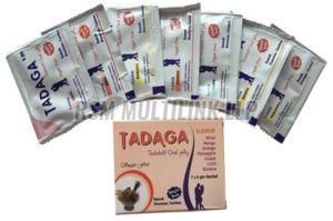 Tadalafil 20mg Oral Jelly, Brand Name : Tadaga for Erectile Dysfunction