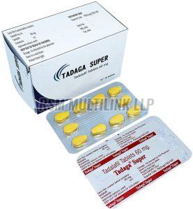 Tadalafil 60mg Tablets, Packaging Type : Blister Pack OF 10 Pills