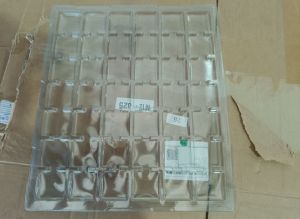 Flat Plastic pet conductive trays 500x400 mm for Packaging Food Items