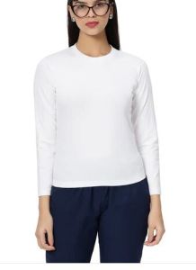 Women Premium White Under Scrub Top