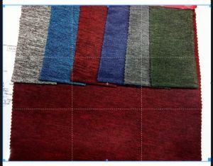 Dot Melange Polyester Lycra Fabric