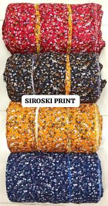 Siroski Print Cotton Kurti Fabric