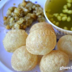 Crispy Atta Golgappa, Color : Golden Brown
