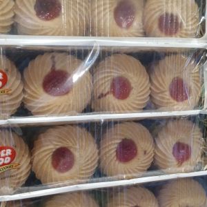 Crumbly Jam Cookies, Shape : Round, Packaging Type : Box