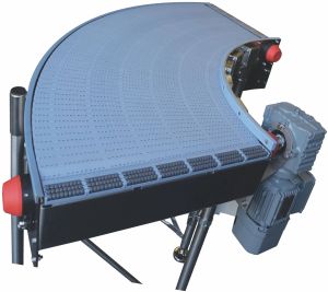 Modular Curve Conveyor, Design : Space-saving Design