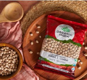 Organic White Kabuli Chana, Packaging Size : 500g, 1Kg for Cooking