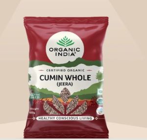 Organic Whole Cumin Seed, Packaging Size : 100g, 250g, 500g