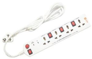 4x4 Socket Extension Board with 2 Metre Wire