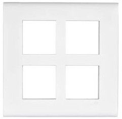 8 Module Combined Plate Square, Color : White