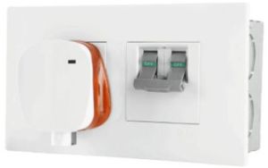 MCB Protected Power Board Double Pole 16a Switch