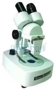 Inclined Stereo Microscope with Sliding Dual Objectives