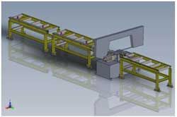 Mild Steel Roller Conveyor, Brand Name : Cobra Bandsaw Machines