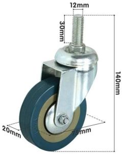 Commode Chair Wheel Caster 3 Inch