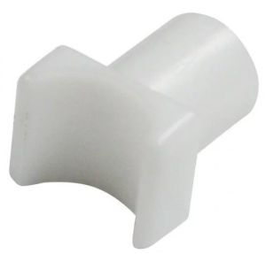 White Nylon Rail Glide for Fixed Arm Wheelchair