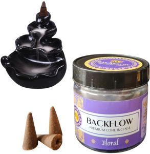 Floral Backflow Incense Cones 100g