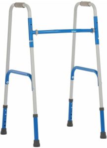 Iron Polished Folding Walker, Packaging Type : Grey for Handicapped Use