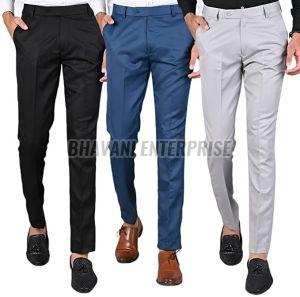 Mens Slim Fit Formal & Casual Trousers