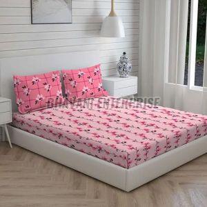 Premium Cotton Floral Printed Double Bedsheet Set with 2 Pillow Covers