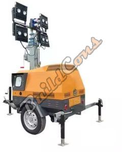 Steel Mini Mobile Light Towers, Color : Yellow