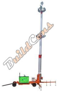 Electric Steel LED Telescopic Tilting Mobile Lighting Tower