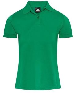 Ladies Cotton Green Polo T-Shirt