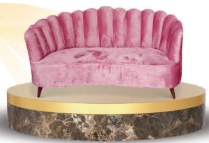Pink Two Seater Banquet Sofa, Shape : Rectangular