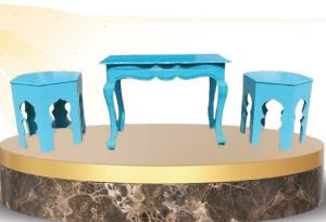 Polished Oak Solid Wood Console Table for Home