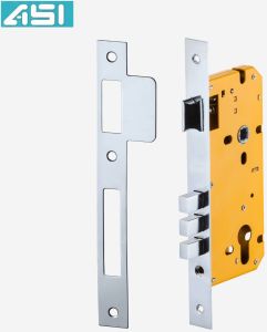 Stainless Steel Mortise Door Lock, Color : Silver