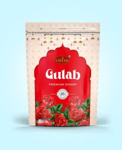 Herbal Ingredients Gulab Gilli Dhoop, Packaging Type : Brown