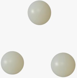 Solid Rubber Balls 50mm, Packaging Type : Black, White