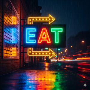 Stainless Steel 3D Vinyl Glow Sign Board Multisizes