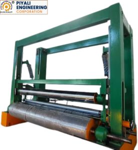Semi Automatic Paper Roll Rewinding Machine