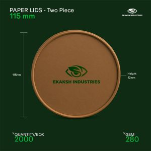 126mm  Double Layer Paper Bowl Lids