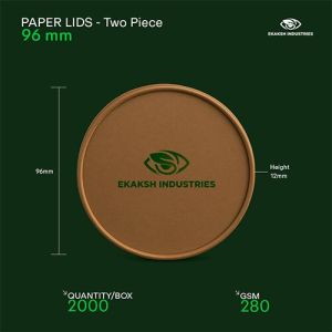 96mm Double Layer Paper Bowl Lids