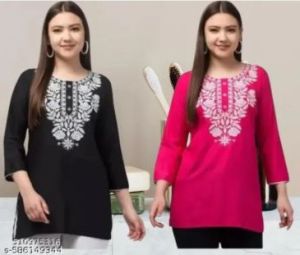 Embroidered Cotton Kurta