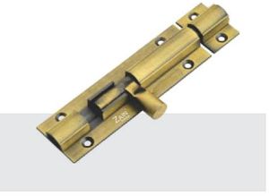 9 Mm Brass Round Tower Bolt, Color : Golden