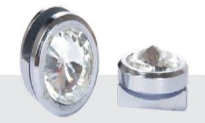 Brass Round Mirror Bracket, Color : Silver for Glass Fitting